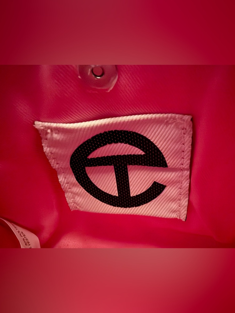 Telfar Bubblegum Pink Embossed Logo Crossbody Bag - Picture 7 of 8